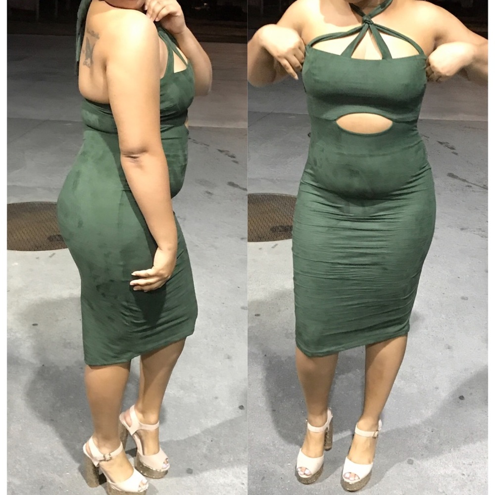 Olive Green Dress